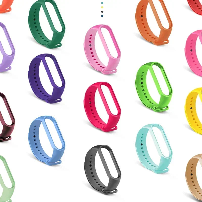 Watch Strap For Xiaomi Mi Band 7 6 5 4 3 Wristband Silicone Bracelet Wrist Straps MiBand 3/4 band5 band6 Smartwatch Accessories