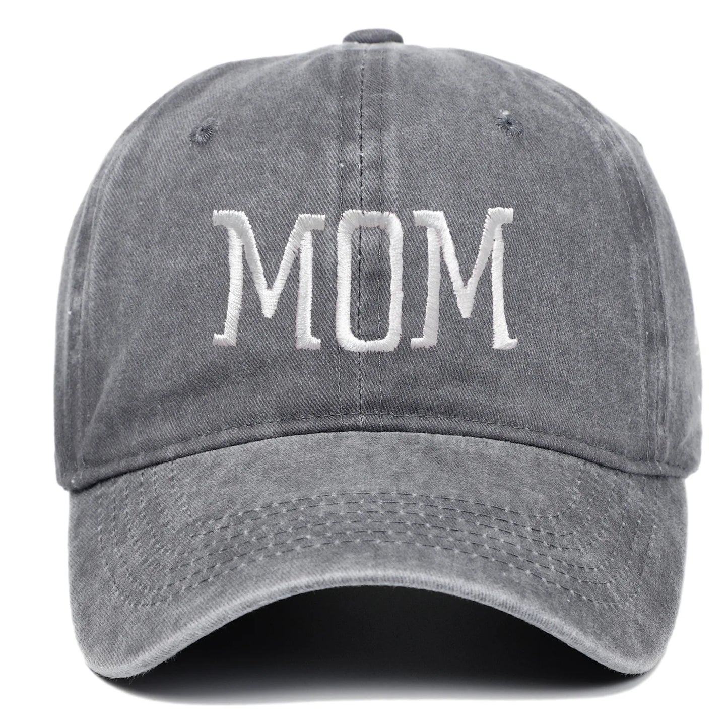 DAD MOM Embroidered Baseball Hat Retro Sports Casual Duck Tongue Hat Sun Hat