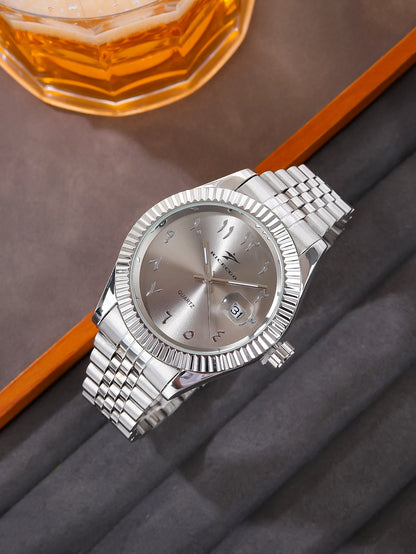 Fashion Men's Watches Date High-end Luxury Casual Sport Clock Classic Business Quartz Male Stainless Steel Wristwatches