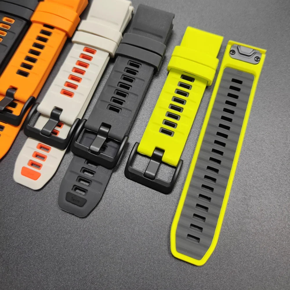 1:1 Fenix8 Watch Band For Garmin Fenix 8 Pro 47mm 51mm E 7 7X 6 6X 5 5X/Epix Pro/Enduro 3/970 QuickFit 22mm 26mm Silicone Strap