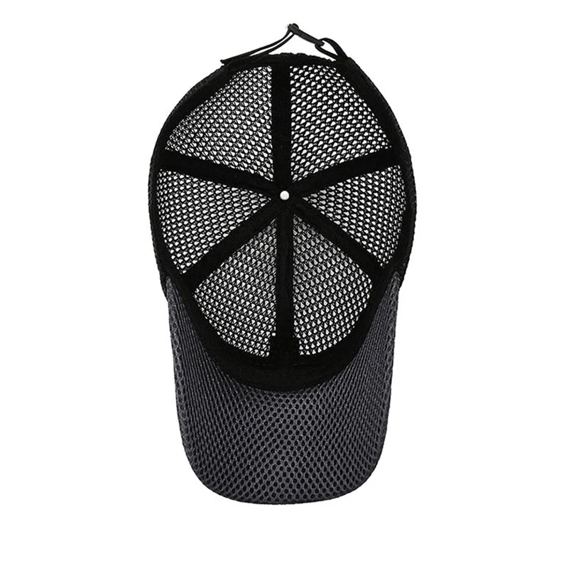 Summer Men'S Hats Summer Hat Men'S Sun Hat Outdoor Quick-Drying Mesh Cap Breathable Duck Tongue Cap Large Brim Baseball Cap