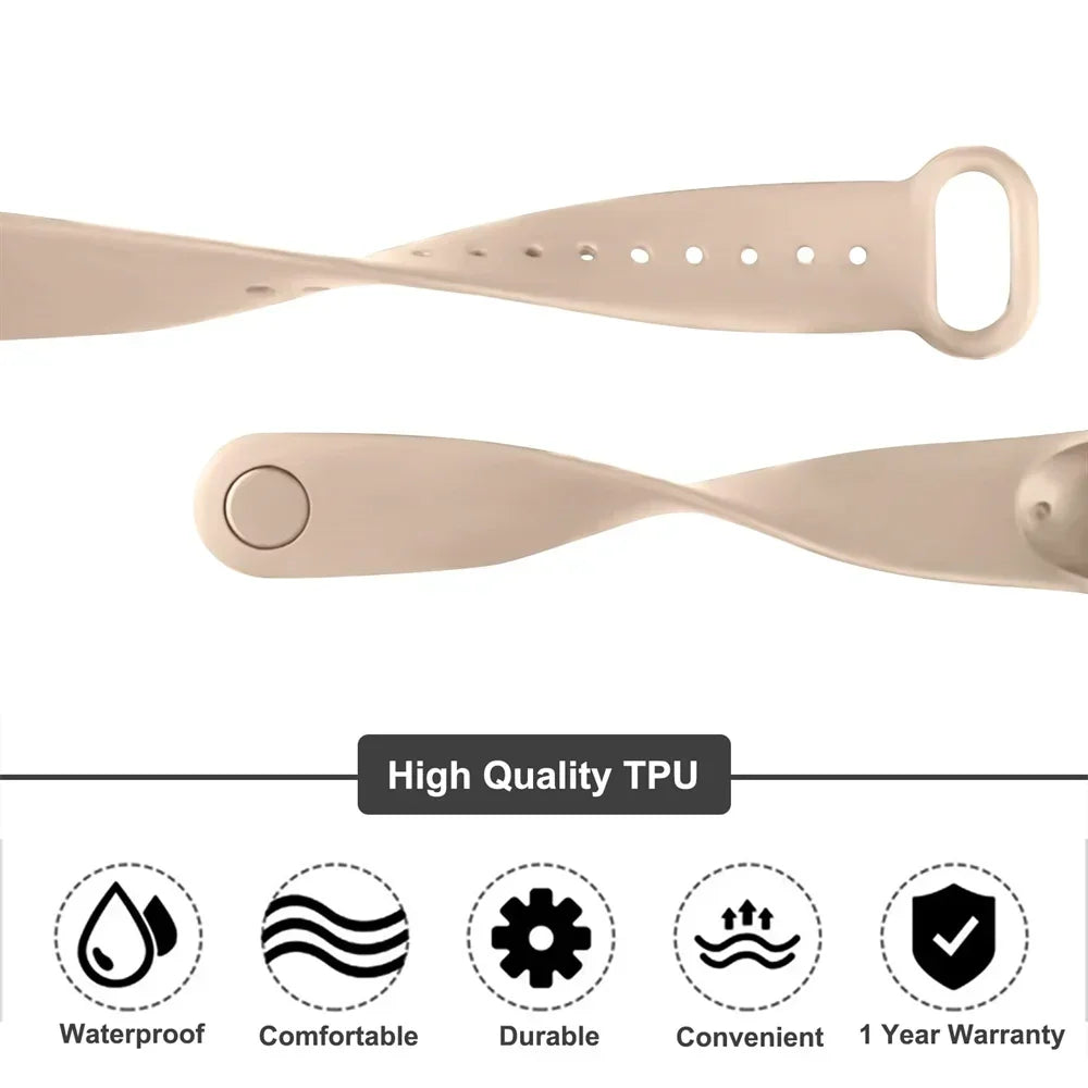 Watch Strap For Xiaomi Mi Band 7 6 5 4 3 Wristband Silicone Bracelet Wrist Straps MiBand 3/4 band5 band6 Smartwatch Accessories