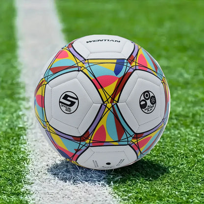 Soccer Ball - Size 5 - PU Leather - Kids And Adults - Home Garden Outdoor - Team Sports - Soccer Balls