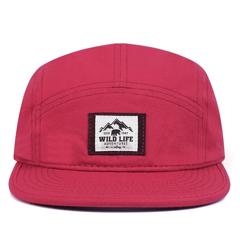 WILD LIFE Cotton 5 Panel Baseball Cap Snapback Caps Bone Gorras Hombre Originales Hip Hop Hats For Men Women Adjustable