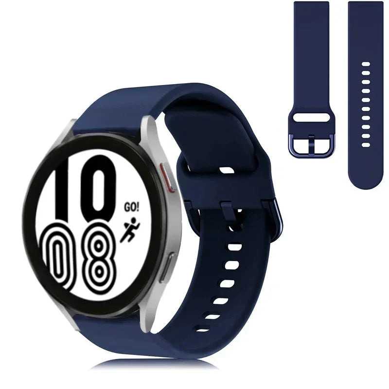 20mm 22mm Strap For Samsung galaxy watch 6/5/pro/3/4/6 Classic 43mm 47mm/Active 2 Silicone Sport bracelet huawei Gt 3-2-2e Band