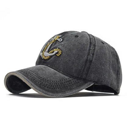 Hat Men's Spring/Summer Trend Embroidered Cowboy Baseball Hat Duck Tongue Hat Outdoor Travel Sunshade Hat