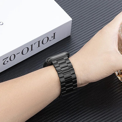 Metal Strap For Apple Watch Ultra 49mm 9 8 7 45mm 41mm Stainless Steel Bracelet For iWatch 6 5 SE 3 44mm 42mm 40mm 38mm S10 42mm