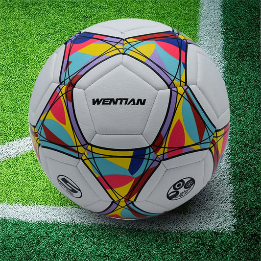Soccer Ball - Size 5 - PU Leather - Kids And Adults - Home Garden Outdoor - Team Sports - Soccer Balls