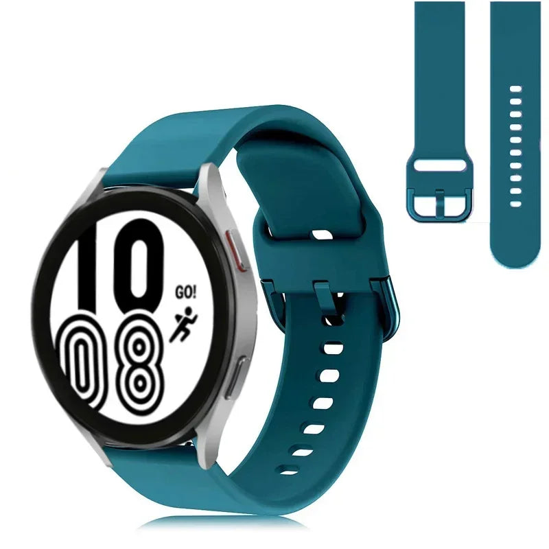 20mm 22mm Strap For Samsung galaxy watch 6/5/pro/3/4/6 Classic 43mm 47mm/Active 2 Silicone Sport bracelet huawei Gt 3-2-2e Band