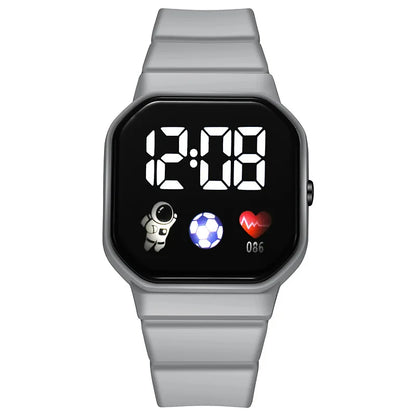 Kids Watch Sport LED Digital Watches Football Silicone Strap Waterproof Electronic Wristwatch for Children Boys Girls Gifts