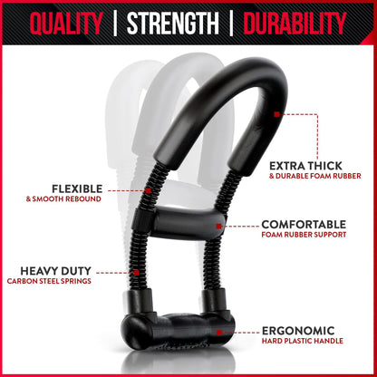 Power Wrist Trainer Grip Strength Equipment Adjustable Hand Exerciser For Forearm Muscle Home Gym Fitness Non-Slip Durable