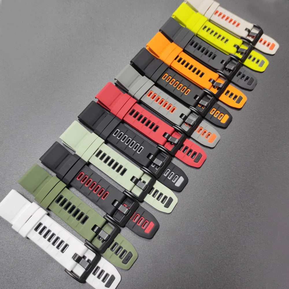 1:1 Fenix8 Watch Band For Garmin Fenix 8 Pro 47mm 51mm E 7 7X 6 6X 5 5X/Epix Pro/Enduro 3/970 QuickFit 22mm 26mm Silicone Strap